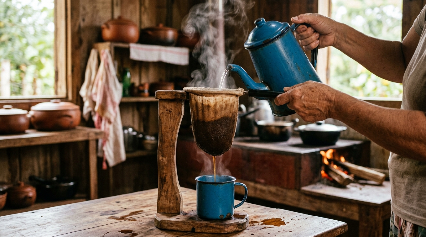 Como Fazer Café no Coador de Pano: A Tradição Acolhedora da Fazenda Mineira